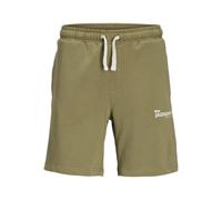 JACK & JONES Men's Jpstgordon Charge Print Sweat Shorts Mid, Dried Herb, M