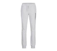 JACK & JONES Men's Jpstgordon Jjshark Sweat Pants at Noos Joggers, White Melange, XXL