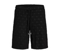 JACK & JONES Men's Jpstjaiden Infinity Towelling Shorts SRT, Black, S