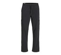 JACK & JONES Men's Jpstkane Jjarcher Tech Cargo Sn Trousers, Black, L