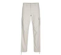 JACK & JONES Men's Jpstkane Jjbarkley Cargo Pant Noos Trousers, Moonbeam, 28 W/ 30 L