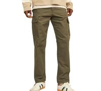 JACK & JONES Mens Jpstkane Jjbarkley Pant Noos Pls Cargo Trousers, Olive Night, 40W / 32L UK