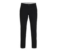 JACK & JONES Men's Jpstkane Jjdave AKM Chino Trousers, Black, 30 W/34 L