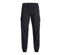 Jack & Jones Men's JPSTKANE JJFILO Jogger LC Pants, Black, XL