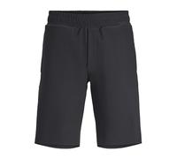 JACK & JONES Men's Jpstkane Jjmykonos Plisse SWT Shorts Sn SweatShorts, Black, M