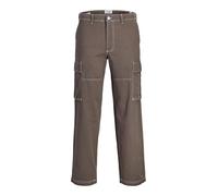 JACK & JONES Men's Jpstkarl Contrast Stitch Cargo, Falcon, 31 W/30 L