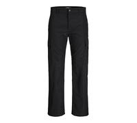 JACK & JONES Men's Jpstkarl Kurtis Snap Tech Cargo, Black, 31 W/32 L