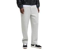 JACK & JONES Men's Jpstkarl Scuba Sweat Pants Ln, Light Grey Mix, M