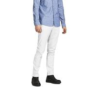 Jack & Jones Men's Jpstmarco Jjbowie Sa Noos Pants, White, 30W / 32L
