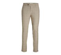 Jack & Jones Men's Jpstmarco Jjconnor Akm Noos Chino trousers, Beige/Detail: Check, 29W / 32L