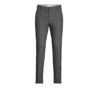 JACK & JONES Men's Jpstmarco Jjhenry Chino Sn Trousers, Dark Grey/Detail: Houndstooth, 32 W/30 L