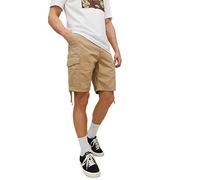 JACK & JONES Men's Jpstmarley Jjcargo Shorts Ana Sn Cargo, Crockery, M