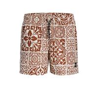 JACK & JONES Men's Jpstmaui Jjswim AOP Tiles AKM, Tandoori Spice, S
