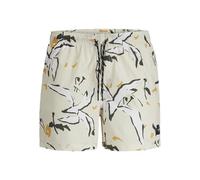 JACK & JONES Men's Jpstmaui Jjswim Ocean Days AKM Swim Shorts, Buttercream, S