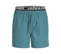 JACK & JONES Men's Jpstmaui Surf Double Wb Swim Shorts, Colonial Blue, M