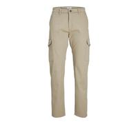JACK & JONES Men's JPSTOLLIE JJBOWIE Cargo NOOS Pants, Crockery, 34 W/36 L