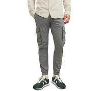 JACK & JONES Mens Jpstpaul Jjflake AKM Noos Cargo Trousers, Grey, 36W / 32L UK