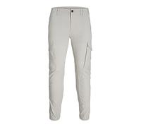 JACK & JONES Mens Jpstpaul Jjflake Ana Noos Cargo Trousers, Light Grey, 36W / 32L UK