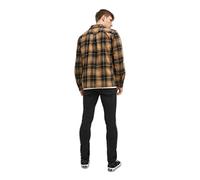 JACK & JONES Mens Liam Slim Fit Ripped Jeans Pants Bottoms Black Denim 32W / 32L