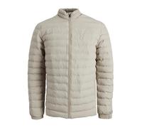 JACK & JONES Men's Lightweight Quilted Jacket Basic Transitional Padded Blouson Hoodless JJERECYCLE, Colours:Beige, Jacket Size:M