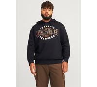 Jack & Jones Mens Logo Plus Size Big Tall Hooded Pullover Sweatshirt Hoodie
