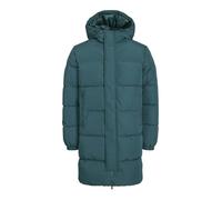 JACK & JONES Men's Long Puffer Coat with Hood Heavyweight Winter Jacket Windproof Outerwear Coat for Men, Magical Forest Colour, Size- M