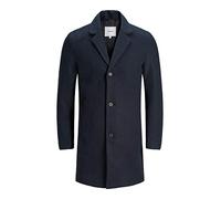 JACK & JONES Men's Long Sleeve Casual Blazer Regular Fit Outerwear Trechcoat 12173728 - Dark Navy Medium Size
