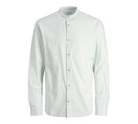 Jack & Jones Summer Band Linen Long Sleeve Shirt Green M Men