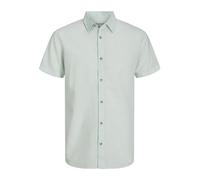 JACK & JONES Men's Jjesummer Linen Shirt Ss Sn Long-Sleeved, Soothing Sea, S
