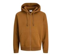 JACK & JONES Men's Male Einfarbig Kapuzenjacke Jjebradley Sweat Zip Hood Noos, Monks Robe, L