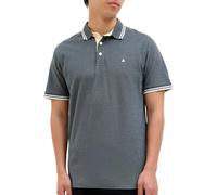JACK & JONES Men's Male Einfarbig Poloshirt Polo Shirt, Stormy Weather, M