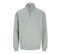 JACK & JONES Men's Male Einfarbig Sweatshirt mit Halbem Reißverschluss, Iceberg Green, M