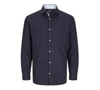 JACK & JONES Men's Male Hemd Business Shirt, Night Sky/fit: Slim fit, L