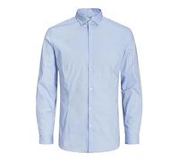 JACK & JONES Mens Male Hemd Super Slim Fit Shirt, Cashmere Blue, XL UK