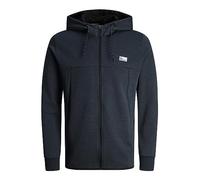 JACK & JONES Men's Male Logo Kapuzenjacke Sweat Jacket, Dark Navy, XL