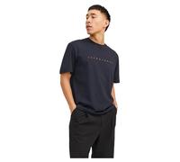 JACK & JONES Men's Jjestar Jj Tee Ss Noos T-Shirt, Blue/Dark Navy, XS