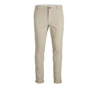 JACK & JONES Men's Male Slim Fit Chino Hose Trousers, Dune/Detail:Solid, 32 W/34 L