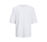 JACK & JONES Mens Male T-Shirt Einfarbig Top, White, XL UK
