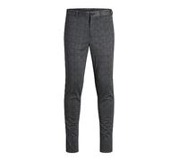 JACK & JONES Mens Marco Chino Trousers Dark Grey 29W / 32L