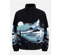 Jack and Jones Bear Mountain Teddy Fleece Half Zip Top Mens 2XL Black