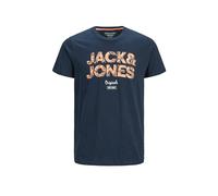 Jack & Jones Men's Navy Cotton T-Shirt Crew Neck Casual Tee, Size S | Size: Small jack & jones Navy S