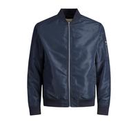 Jack & Jones Mens Navy Long Sleeve Bomber Jacket - Navy/Blue - Size X-Large