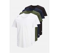 Pack of 5 T-Shirts White+White+Black+Navy+Olive