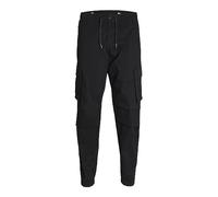 JACK & JONES Mens Noah Cargo Trouser Black XXL