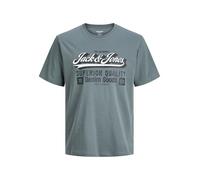 JACK & JONES Mens O-Neck Short Sleeve T-Shirt Regular Fit Casual Cotton Tee Top for Everyday Wear, UK Sizes S to 3XL
