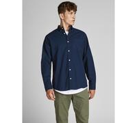 JACK & JONES Mens Oxford Shirt Navy Blazer L