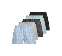 JACK & JONES Mens Jacmilano Five Pack Boxers Poppy Seed Black/Chambray Blue/Skyway/Dusty Olive XL