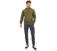 Jack and Jones Men Slim Stretch Cuffed Cargo Pants Asphalt 36W R