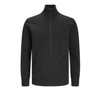 JACK & JONES Men's Paulos Sweat Zip PLS Sweatshirt, Black, 4XL