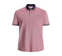 JACK & JONES Mens Paulos Tipped Pique Short Sleeve Polo